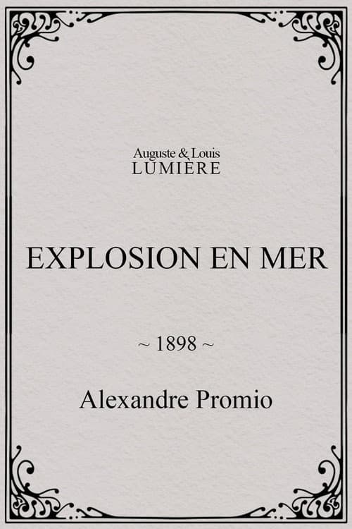 Explosion en mer (1898) poster