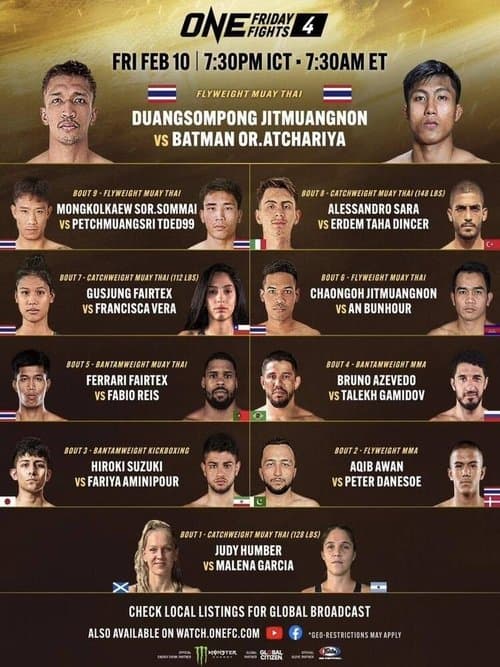ONE Friday Fights 4: Duangsompong vs. Batman (2023) poster