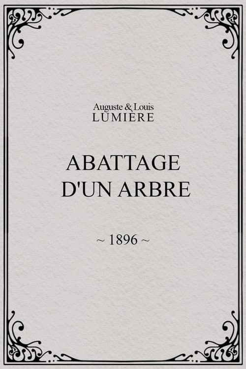 Abattage d'un arbre (1896) poster