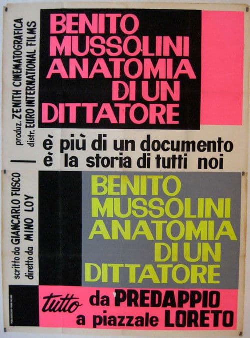 Benito Mussolini, anatomia di un dittatore (1962) poster