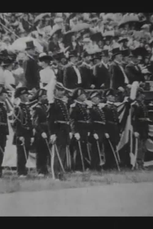 President McKinley Reviewing the Troops at the Pan-American Exposition (1901) poster