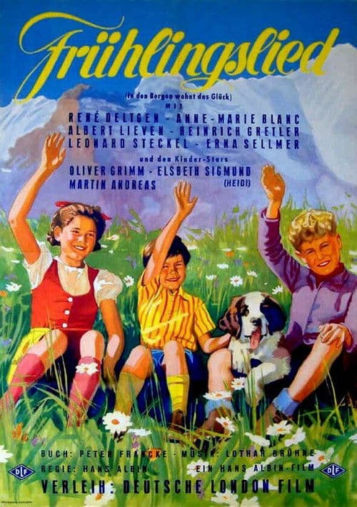 Frühlingslied (1954) poster