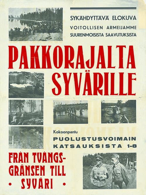 Pakkorajalta Syvärille (1941) poster