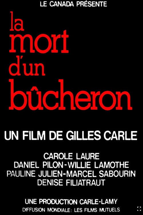 La mort d'un bûcheron (1973) poster