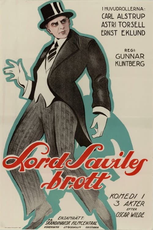 Lord Saviles brott (1922) poster
