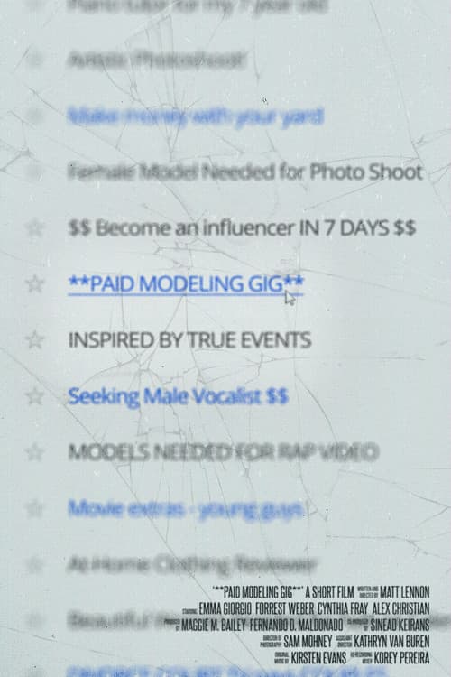 **PAID MODELING GIG** (2022) poster