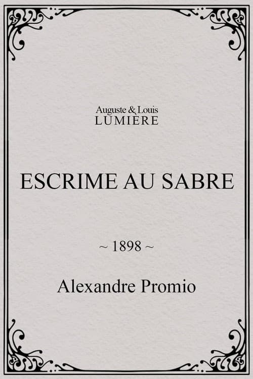 Escrime au sabre (1898) poster