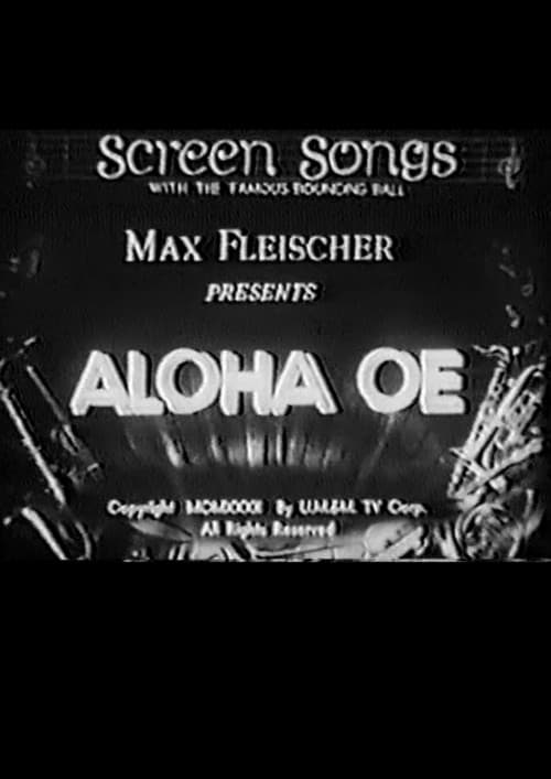 Aloha Oe (1933) poster