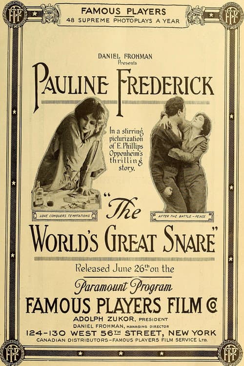 The World's Great Snare (1916) poster
