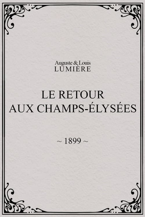 Le retour, aux Champs-Élysées (1899) poster