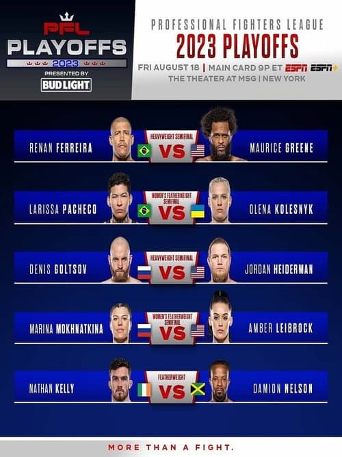 PFL 2023 #8: Playoffs - Ferreira vs. Greene (2023) poster
