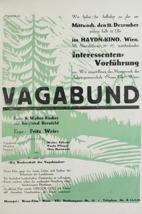 Der Vagabund (1930) poster